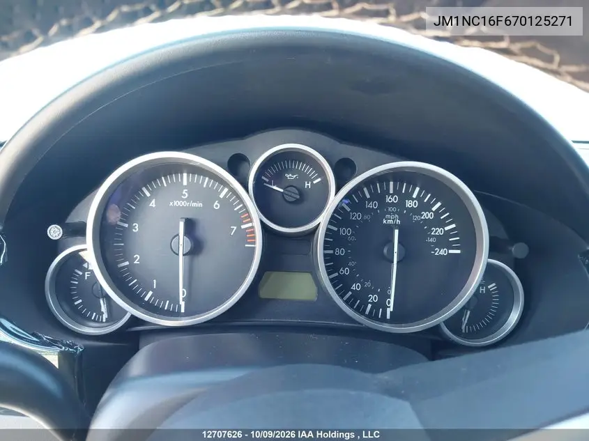 2007 MAZDA MX-5 VIN JM1NC16F670125271 — фото 15