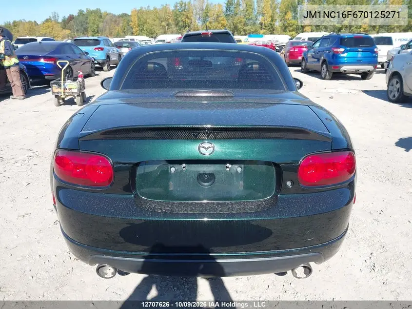 2007 MAZDA MX-5 VIN JM1NC16F670125271 — фото 16