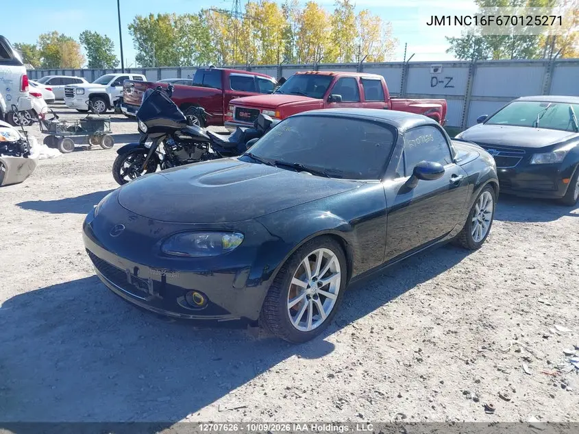 2007 MAZDA MX-5 VIN JM1NC16F670125271 — фото 2