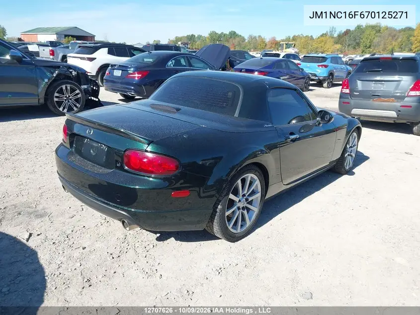 2007 MAZDA MX-5 VIN JM1NC16F670125271 — фото 4