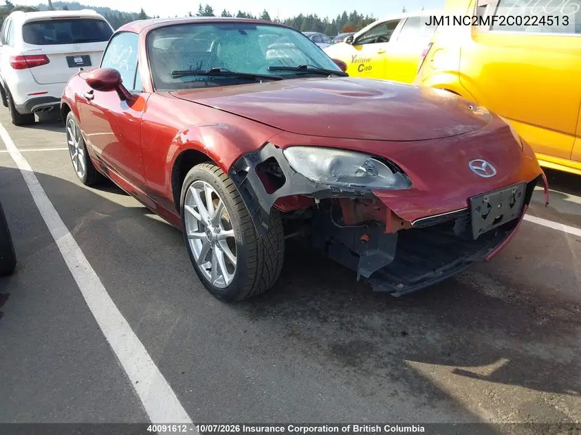 MAZDA MX-5 2012, VIN JM1NC2MF2C0224513