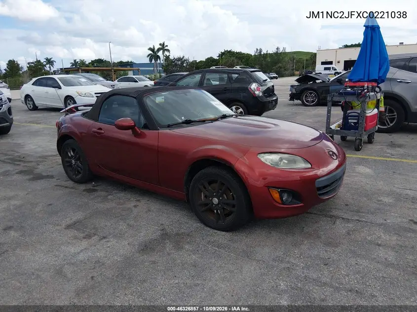 MAZDA MX-5 2012, VIN JM1NC2JFXC0221038