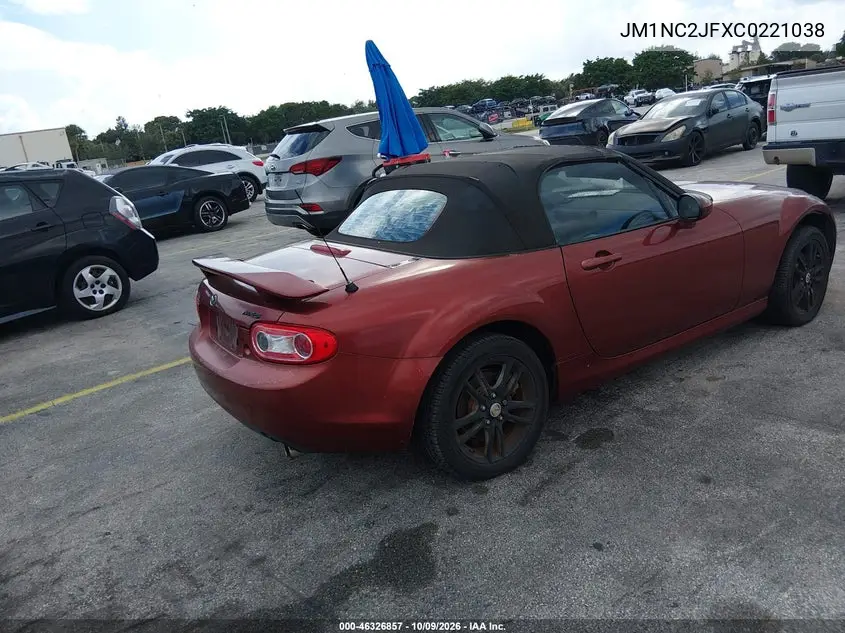 2012 MAZDA MX-5 VIN JM1NC2JFXC0221038 — фото 4