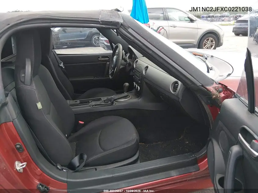 2012 MAZDA MX-5 VIN JM1NC2JFXC0221038 — фото 5