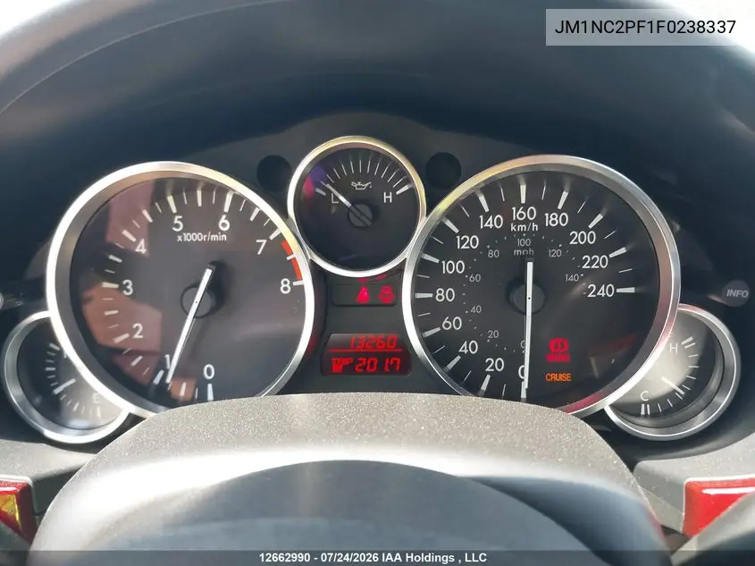 2015 MAZDA MX-5 VIN JM1NC2PF1F0238337 — фото 7