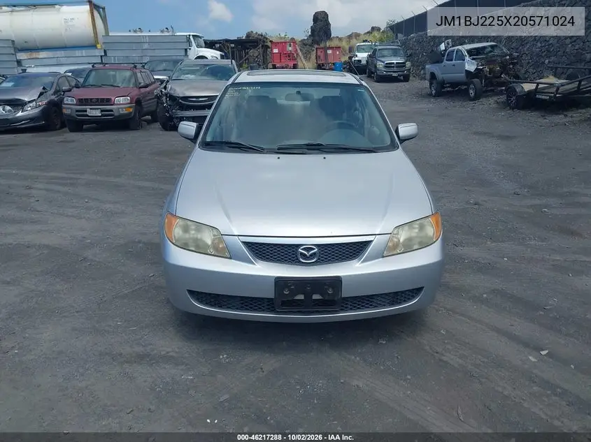 2002 MAZDA PROTEGE VIN JM1BJ225X20571024 — фото 12