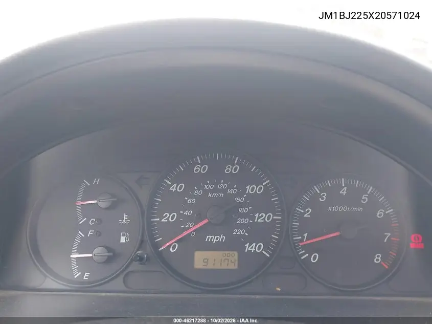 2002 MAZDA PROTEGE VIN JM1BJ225X20571024 — фото 15