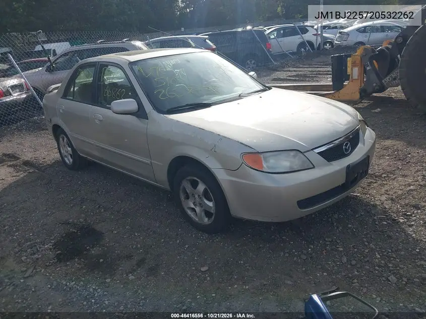 MAZDA PROTEGE 2002, VIN JM1BJ225720532262