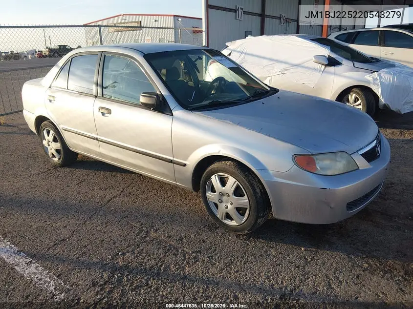 MAZDA PROTEGE 2002, VIN JM1BJ225220543279