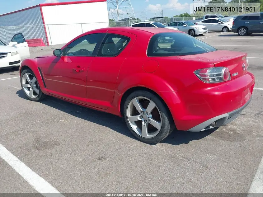 2004 MAZDA RX-8 VIN JM1FE17N840121951 — фото 3