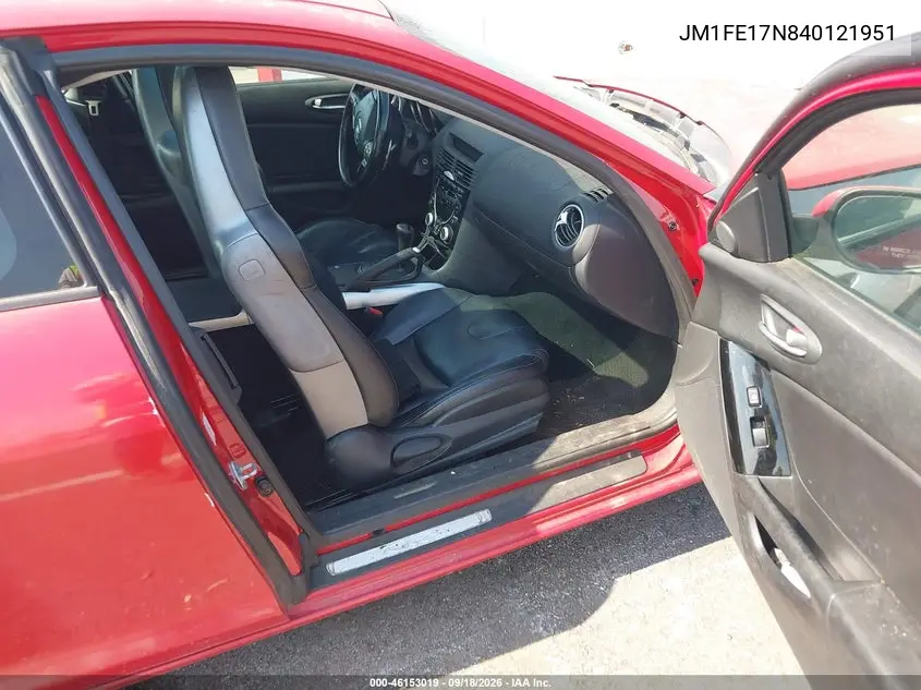 2004 MAZDA RX-8 VIN JM1FE17N840121951 — фото 5