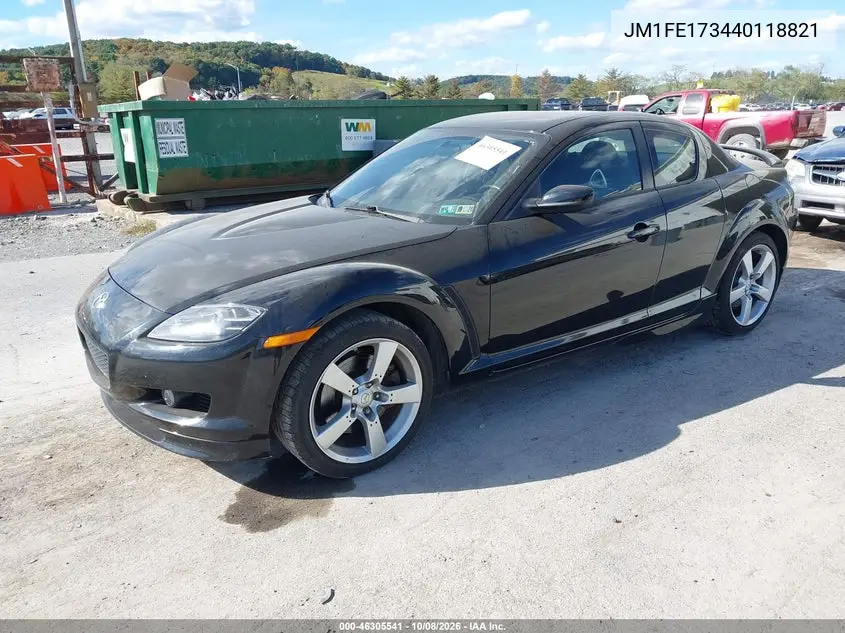 2004 MAZDA RX-8 VIN JM1FE173440118821 — фото 2