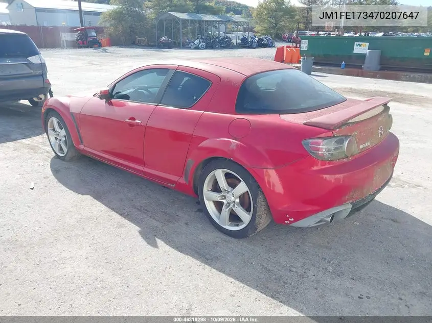 2007 MAZDA RX-8 VIN JM1FE173470207647 — фото 3