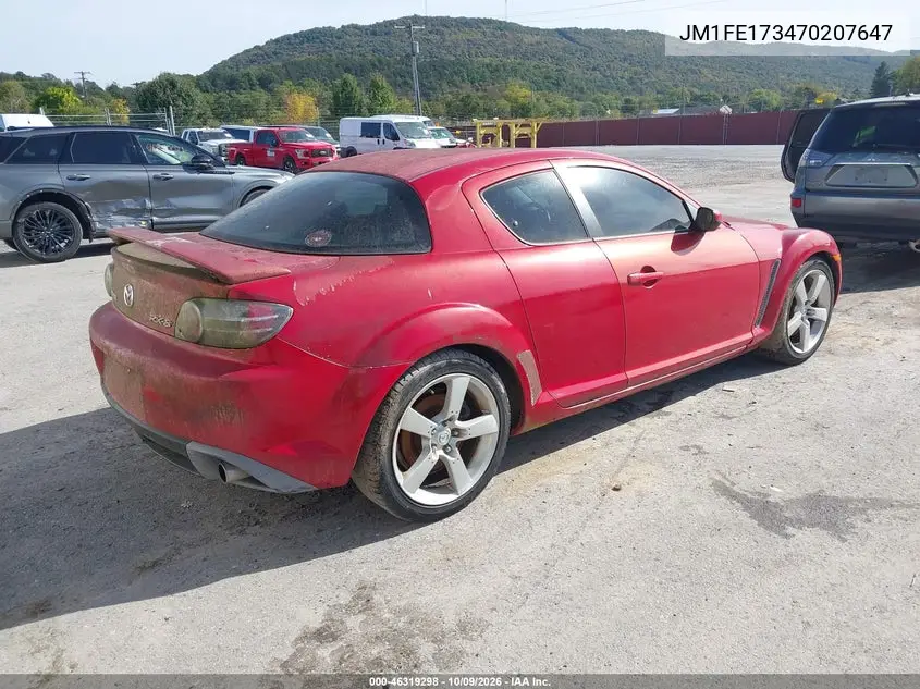 2007 MAZDA RX-8 VIN JM1FE173470207647 — фото 4