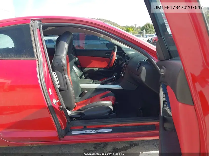 2007 MAZDA RX-8 VIN JM1FE173470207647 — фото 5