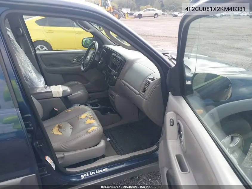 2002 MAZDA TRIBUTE VIN 4F2CU081X2KM48381 — фото 5