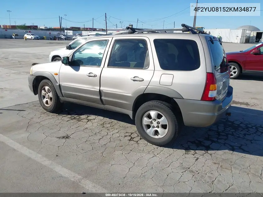 2002 MAZDA TRIBUTE VIN 4F2YU08152KM34877 — фото 3