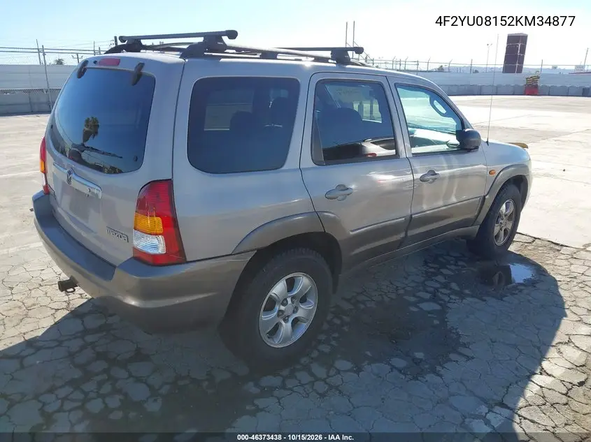 2002 MAZDA TRIBUTE VIN 4F2YU08152KM34877 — фото 4