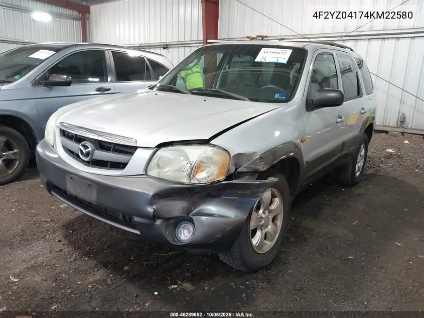 2004 MAZDA TRIBUTE VIN 4F2YZ04174KM22580 — фото 2