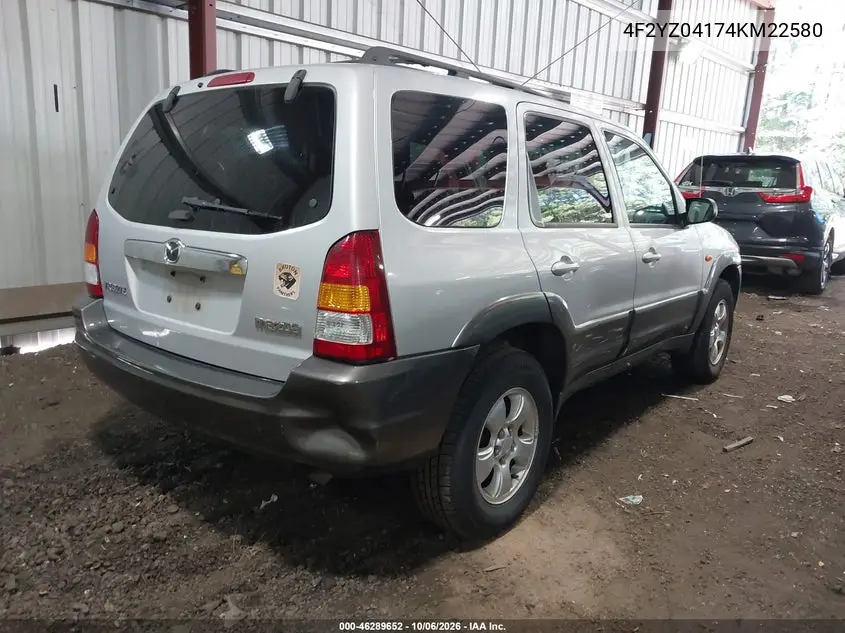 2004 MAZDA TRIBUTE VIN 4F2YZ04174KM22580 — фото 4