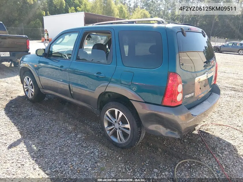 2005 MAZDA TRIBUTE VIN 4F2YZ06125KM09511 — фото 3