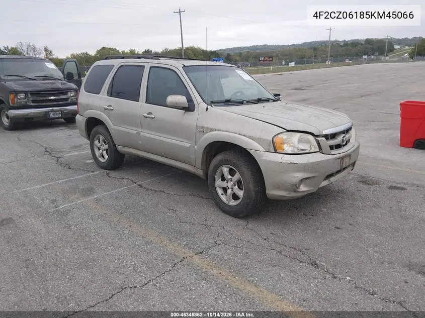 MAZDA TRIBUTE 2005, VIN 4F2CZ06185KM45066