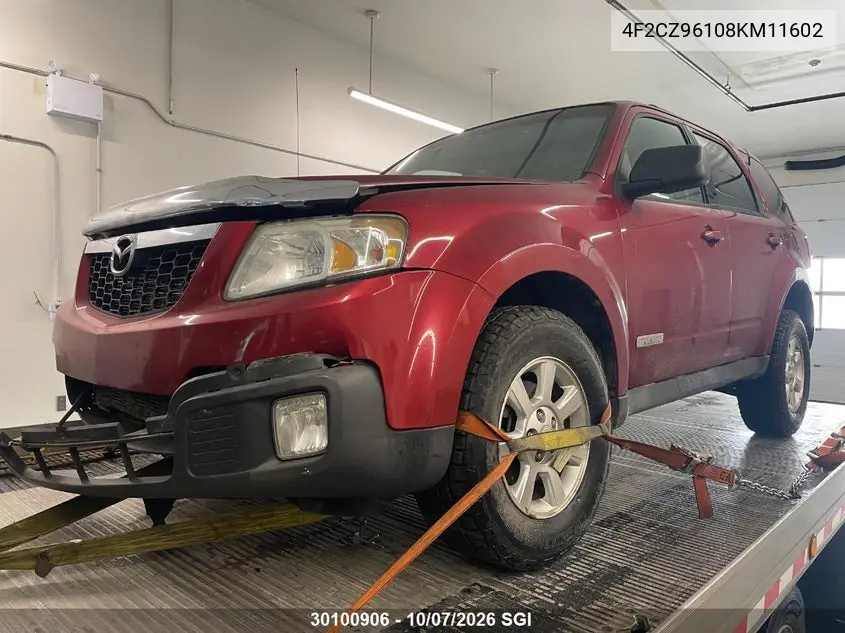 2008 MAZDA TRIBUTE VIN 4F2CZ96108KM11602 — фото 2