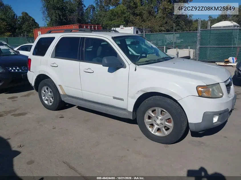 MAZDA TRIBUTE 2008, VIN 4F2CZ92Z08KM25849