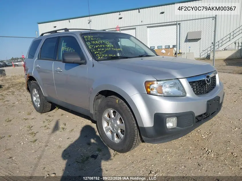 MAZDA TRIBUTE 2010, VIN 4F2CY0C79AKM00367