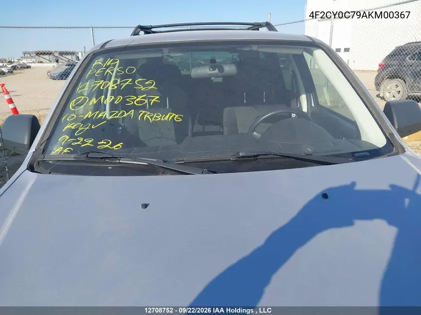2010 MAZDA TRIBUTE VIN 4F2CY0C79AKM00367 — фото 17