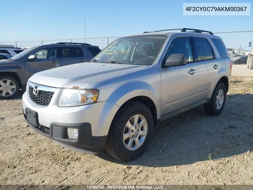 2010 MAZDA TRIBUTE VIN 4F2CY0C79AKM00367 — фото 2