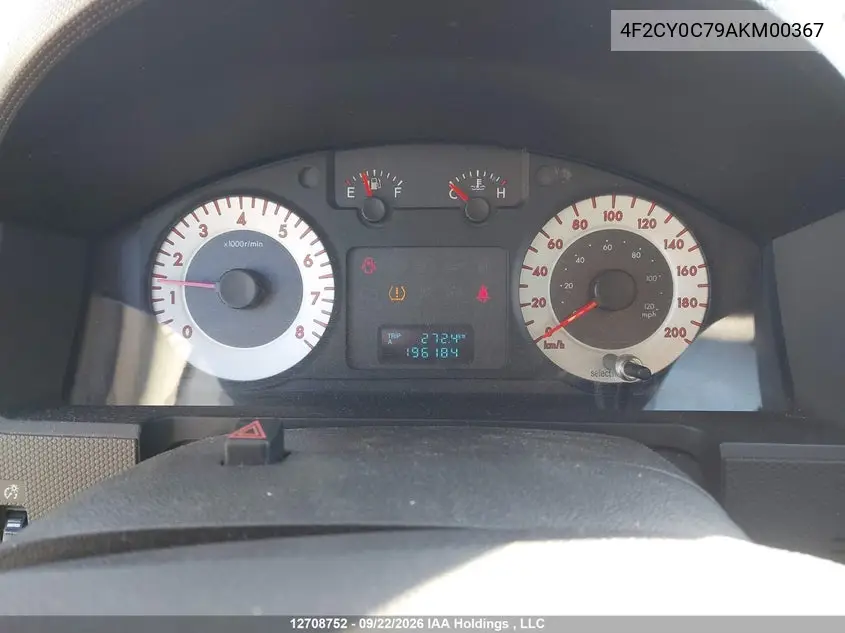 2010 MAZDA TRIBUTE VIN 4F2CY0C79AKM00367 — фото 7