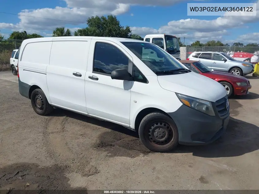 MERCEDES N/A 2019, VIN WD3PG2EA4K3604122