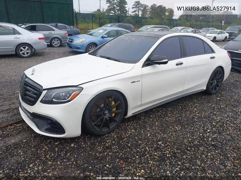 2020 MERCEDES S-KLASSE VIN W1KUG8JB6LA527914 — фото 2