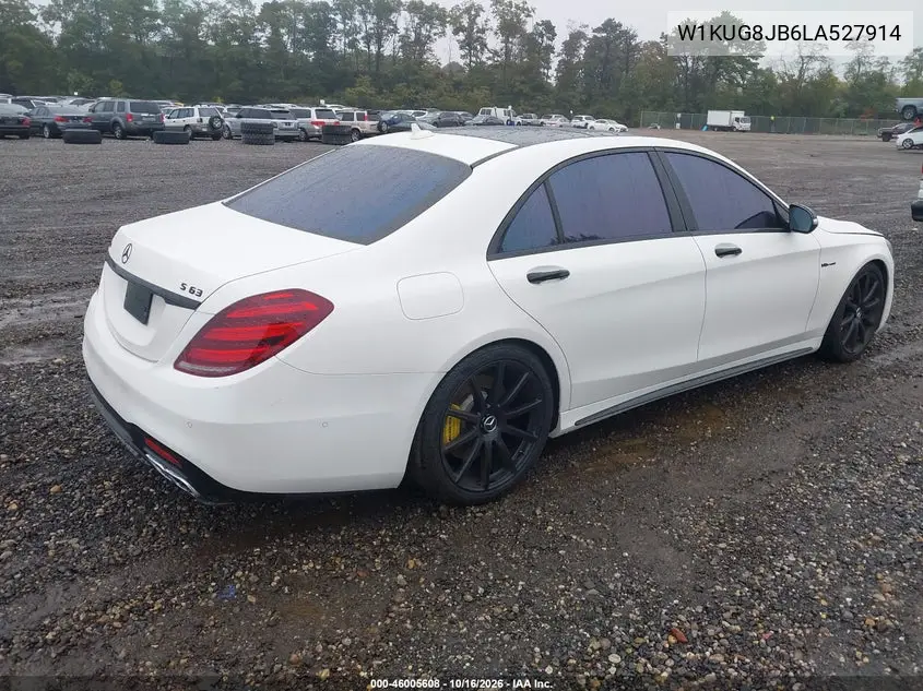2020 MERCEDES S-KLASSE VIN W1KUG8JB6LA527914 — фото 4