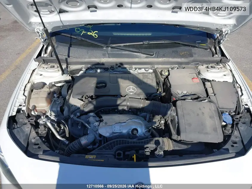 2019 MERCEDES A-KLASSE VIN WDD3F4HB4KJ109573 — фото 10