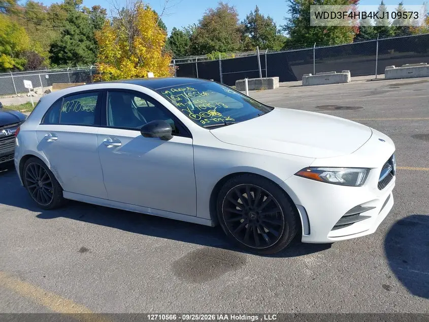 2019 MERCEDES A-KLASSE VIN WDD3F4HB4KJ109573 — фото 13
