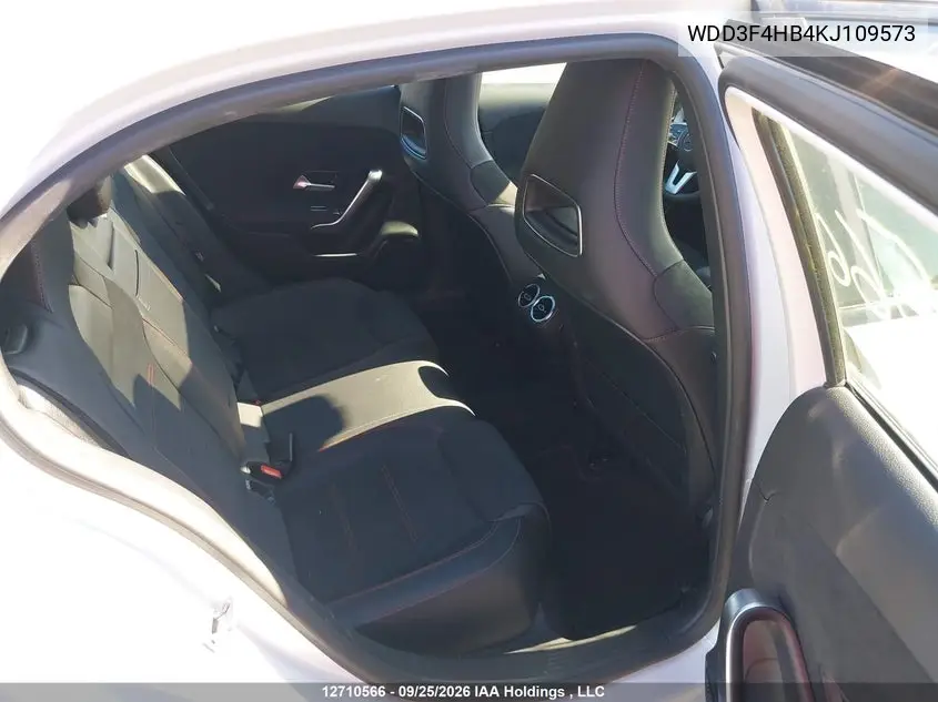 2019 MERCEDES A-KLASSE VIN WDD3F4HB4KJ109573 — фото 8