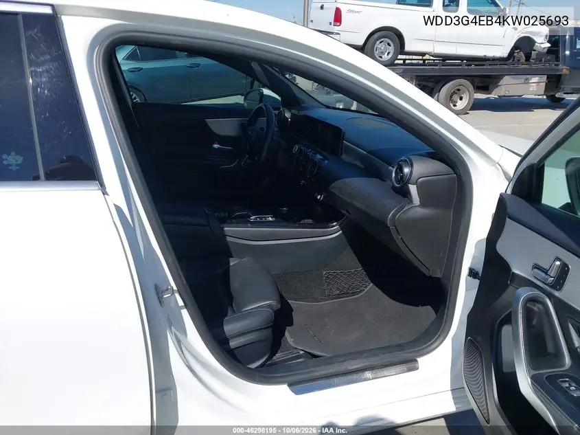 2019 MERCEDES A-KLASSE VIN WDD3G4EB4KW025693 — фото 5