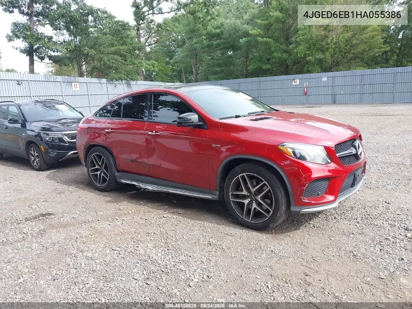 MERCEDES AMG GLE COUPE 2017, VIN 4JGED6EB1HA055386
