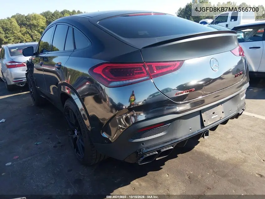 2021 MERCEDES AMG GLE COUPE VIN 4JGFD8KB7MA566700 — фото 3