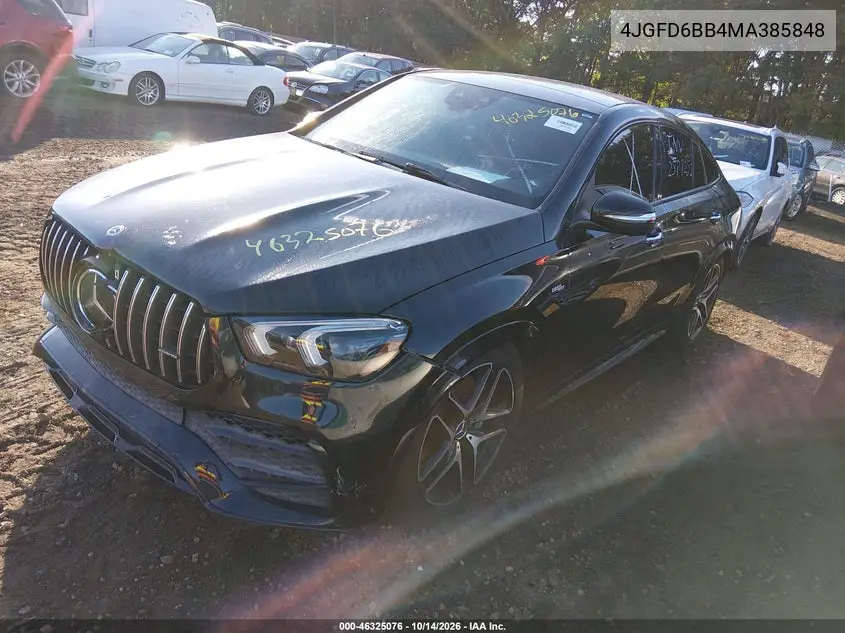 2021 MERCEDES AMG GLE COUPE VIN 4JGFD6BB4MA385848 — фото 2