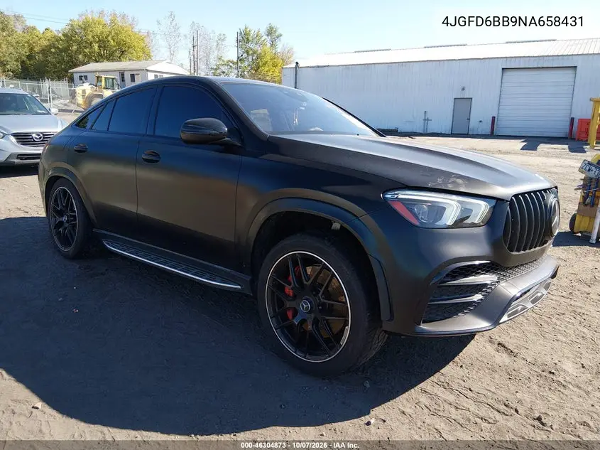 MERCEDES AMG GLE COUPE 2022, VIN 4JGFD6BB9NA658431