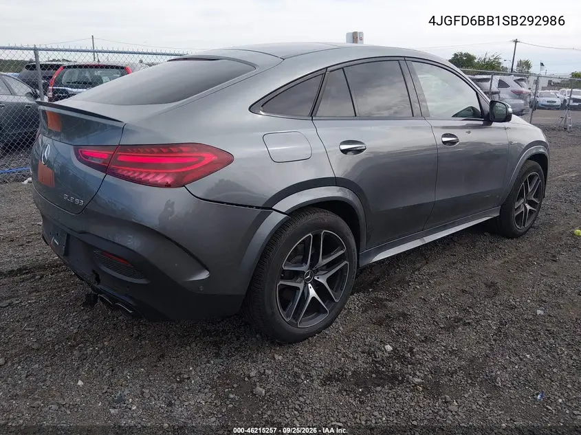 2025 MERCEDES AMG GLE COUPE VIN 4JGFD6BB1SB292986 — фото 4
