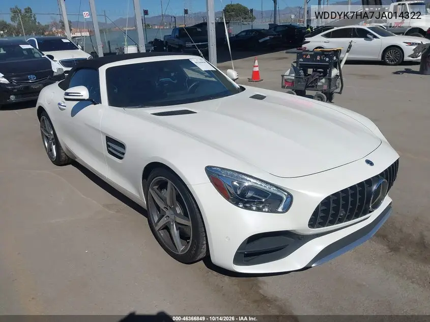 MERCEDES AMG GT 2018, VIN WDDYK7HA7JA014322