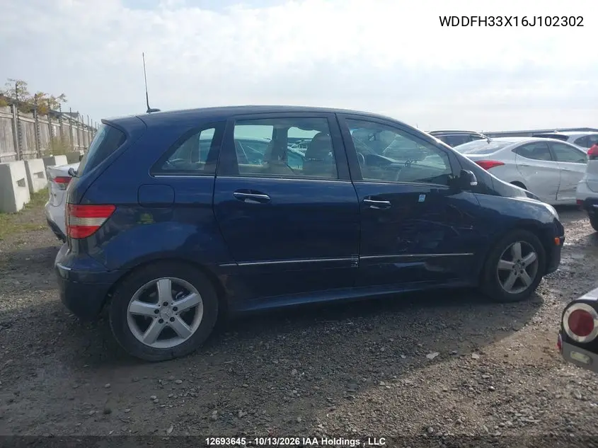 2006 MERCEDES B-KLASSE VIN WDDFH33X16J102302 — фото 13