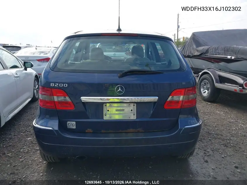 2006 MERCEDES B-KLASSE VIN WDDFH33X16J102302 — фото 16