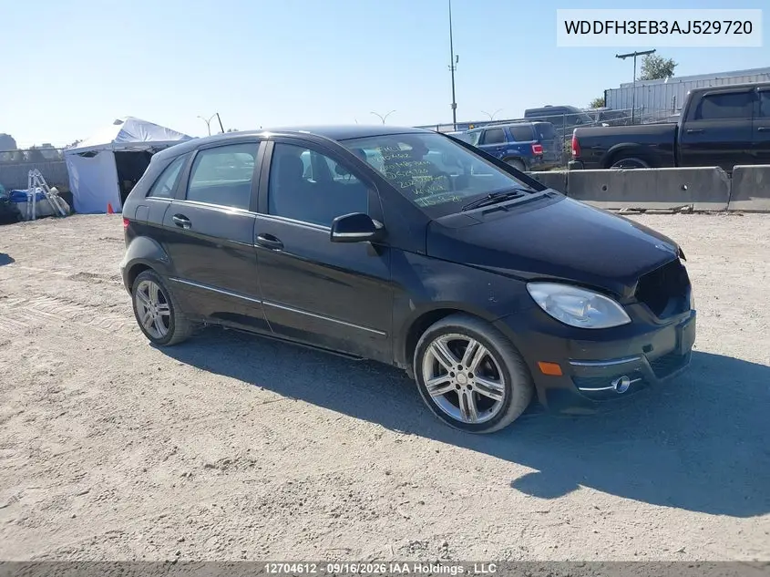 MERCEDES B-KLASSE 2010, VIN WDDFH3EB3AJ529720