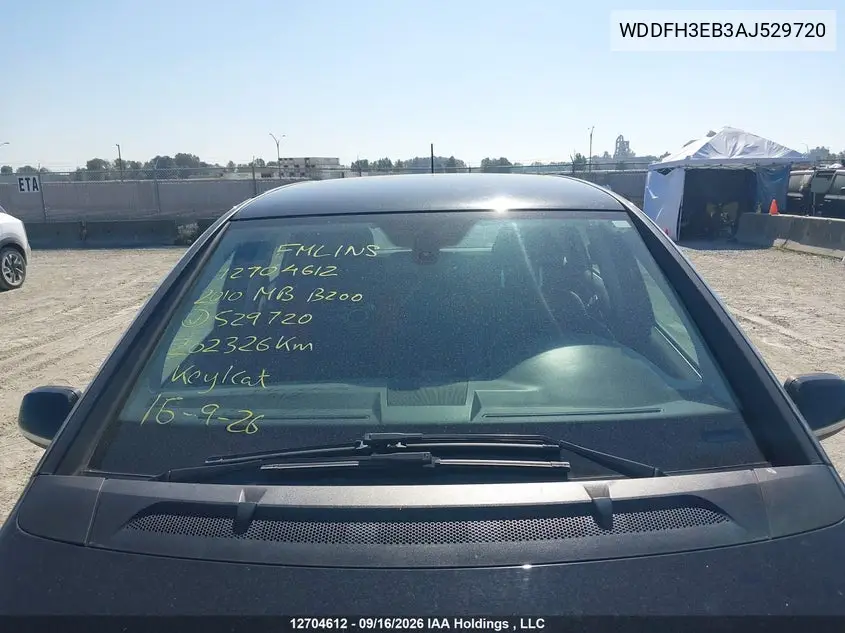 2010 MERCEDES B-KLASSE VIN WDDFH3EB3AJ529720 — фото 16