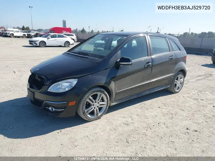 2010 MERCEDES B-KLASSE VIN WDDFH3EB3AJ529720 — фото 2